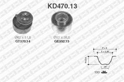 Комплект ремня ГРМ SNR KD47013