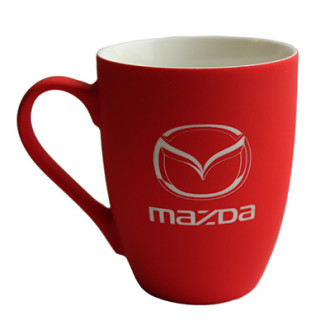 Кружка керамічна матова, з лого «mazda», к-р червоний, Mazda