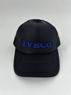 Кепка (бейс) з логотипом IVECO літо чорна PS-TRUCK