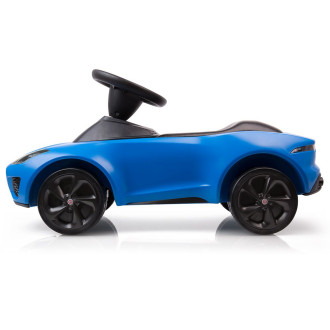 Машинка-толокар Ягуар синього кольору  31*26*76 (пластик+гума) Фари з LED підсвічуванням