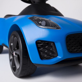 Машинка-толокар Ягуар синього кольору  31*26*76 (пластик+гума) Фари з LED підсвічуванням