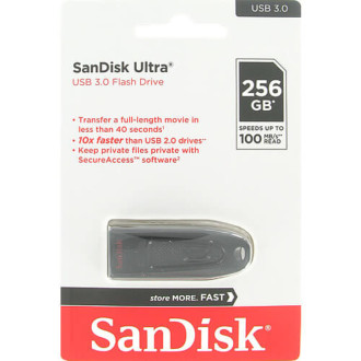 Flash SanDisk USB 3.0 Ultra 256Gb (130Mb/s) Black SanDisk