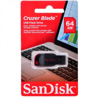 Flash SanDisk USB 2.0 Cruzer Blade 64Gb Black/Red SanDisk