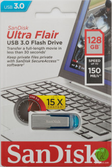 Flash SanDisk USB 3.0 Ultra Flair 128Gb Blue