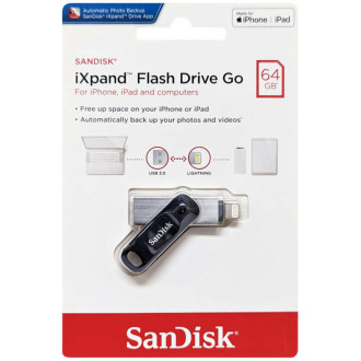 Flash SanDisk USB 3.0 iXpand Go 64Gb Lightning Apple SanDisk