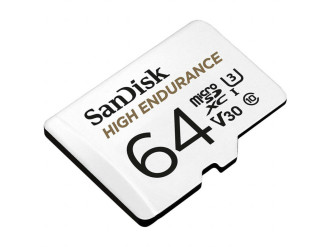 microSDXC (UHS-1 U3) SanDisk High Endurance 64Gb class 10 V30 (100Mb/s) (adapterSD)