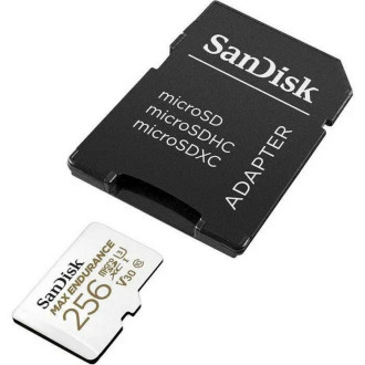 MicroSDXC (UHS-1 U3) SanDisk MAX Endurance 256Gb class 10 V30 (100Mb/s) (adapterSD) SanDisk