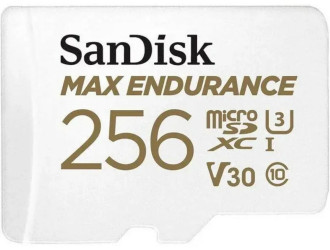 microSDXC (UHS-1 U3) SanDisk MAX Endurance 256Gb class 10 V30 (100Mb/s) (adapterSD)