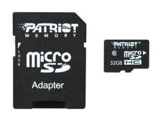 MicroSDHC (UHS-1) Patriot LX Series 32Gb class 10 (adapter SD) Patriot