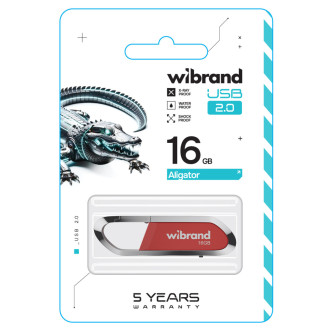 Flash Wibrand USB 2.0 Aligator 16Gb Dark Red Wibrand