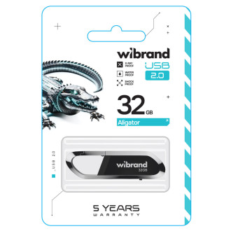 Flash Wibrand USB 2.0 Aligator 32Gb Black Wibrand