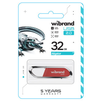 Flash Wibrand USB 2.0 Aligator 32Gb Dark Red Wibrand