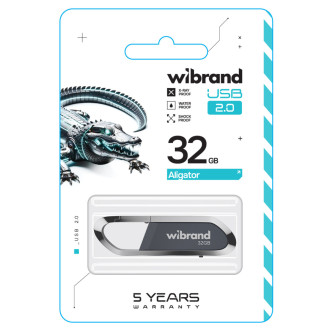 Flash Wibrand USB 2.0 Aligator 32Gb Grey Wibrand