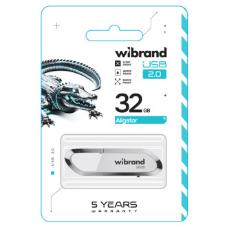 Flash Wibrand USB 2.0 Aligator 32Gb White Wibrand