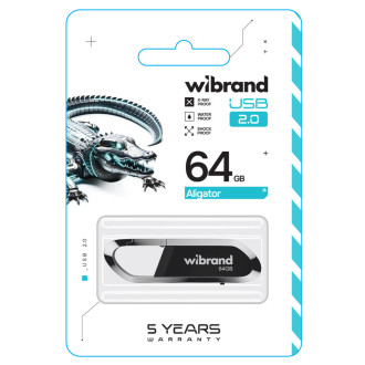 Flash Wibrand USB 2.0 Aligator 64Gb Black