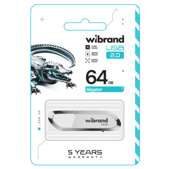 Flash Wibrand USB 2.0 Aligator 64Gb White