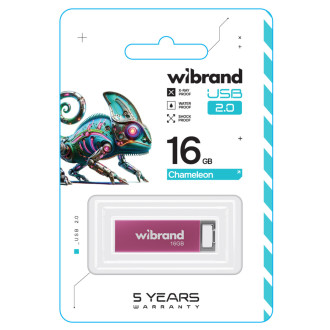 Flash Wibrand USB 2.0 Chameleon 16Gb Pink Wibrand