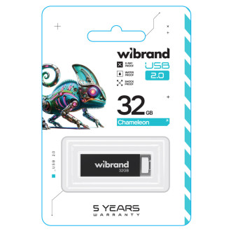 Flash Wibrand USB 2.0 Chameleon 32Gb Black Wibrand