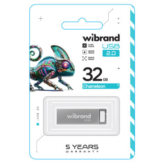 Flash Wibrand USB 2.0 Chameleon 32Gb Silver Wibrand