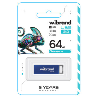 Flash Wibrand USB 2.0 Chameleon 64Gb Blue Wibrand