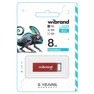 Flash Wibrand USB 2.0 Chameleon 8Gb Red Wibrand