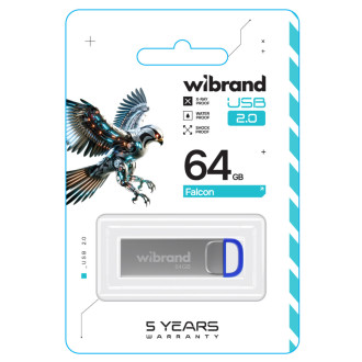 Flash Wibrand USB 2.0 Falcon 64Gb Blue Wibrand