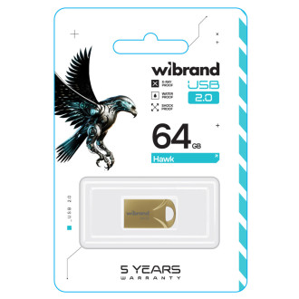 Flash Wibrand USB 2.0 Hawk 64Gb Gold Wibrand