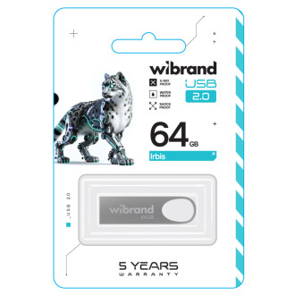 Flash Wibrand USB 2.0 Irbis 64Gb Silver