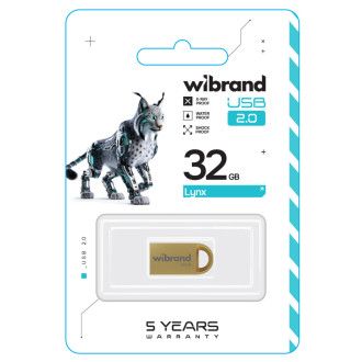 Flash Wibrand USB 2.0 Lynx 32Gb Gold Wibrand