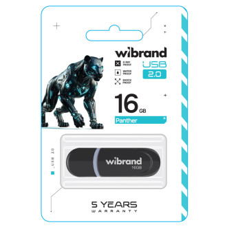 Flash Wibrand USB 2.0 Panther 16Gb Black Wibrand