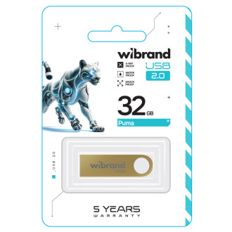 Flash Wibrand USB 2.0 Puma 32Gb Gold