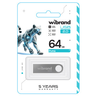 Flash Wibrand USB 2.0 Puma 64Gb Silver Wibrand