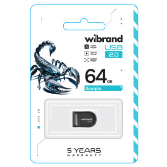 Flash Wibrand USB 2.0 Scorpio 64Gb Black