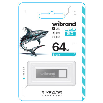 Flash Wibrand USB 2.0 Shark 64Gb Silver Wibrand