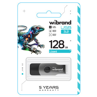 Flash Wibrand USB 3.2 Gen1 Lizard 128GB Black