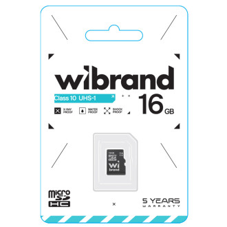 microSDHC (UHS-1) Wibrand 16Gb class 10