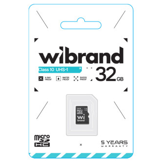 MicroSDHC (UHS-1) Wibrand 32Gb class 10 Wibrand