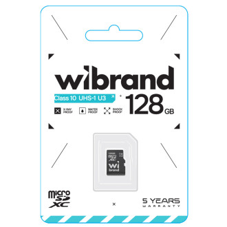 microSDXC (UHS-1 U3) Wibrand 128Gb class 10