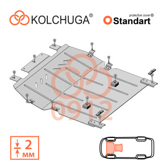 Захист двигуна Opel Combo  E  Life 2018- Kolchuga Standart (1.0912)