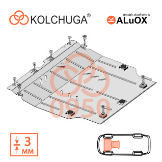 Захист двигуна Toyota Corolla 2019- Kolchuga ALuOX (3.0950)