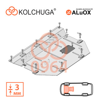 Захист двигуна Mazda CX-30 2019- Kolchuga ALuOX (3.0964)