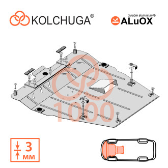 Захист двигуна Toyota Camry 2017- Kolchuga ALuOX (3.1000)