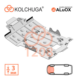 Захист двигуна Toyota Land Cruiser  2021- Kolchuga ALuOX (3.1208)