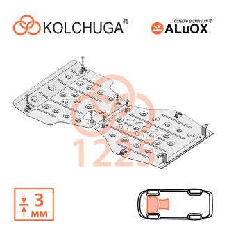 Захист двигуна Subaru Forester 5 2018- Kolchuga ALuOX (3.1225)