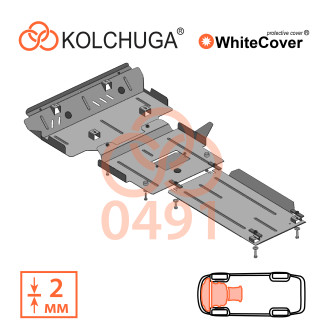 Захист двигуна Toyota Land Cruiser Prado 2009- Kolchuga WhiteCover (4.0491)