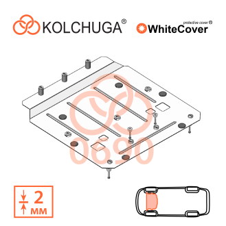 Захист двигуна Jaguar  F-Pace    2016- Kolchuga WhiteCover (4.0690)