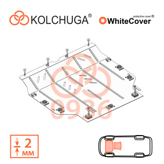 Захист двигуна Toyota C-HR 2016- Kolchuga WhiteCover (4.0936)