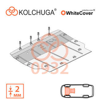 Захист двигуна Land Rover  Range Rover Evoque 2019- Kolchuga WhiteCover (4.0932)