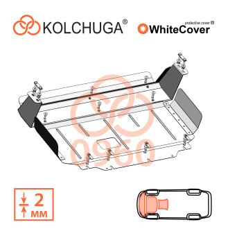 Захист двигуна Ford Tourneo Custom 2019- Kolchuga WhiteCover (4.0960)