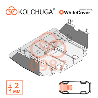 Захист двигуна Ford Tourneo Custom 2019- Kolchuga WhiteCover (4.0987)